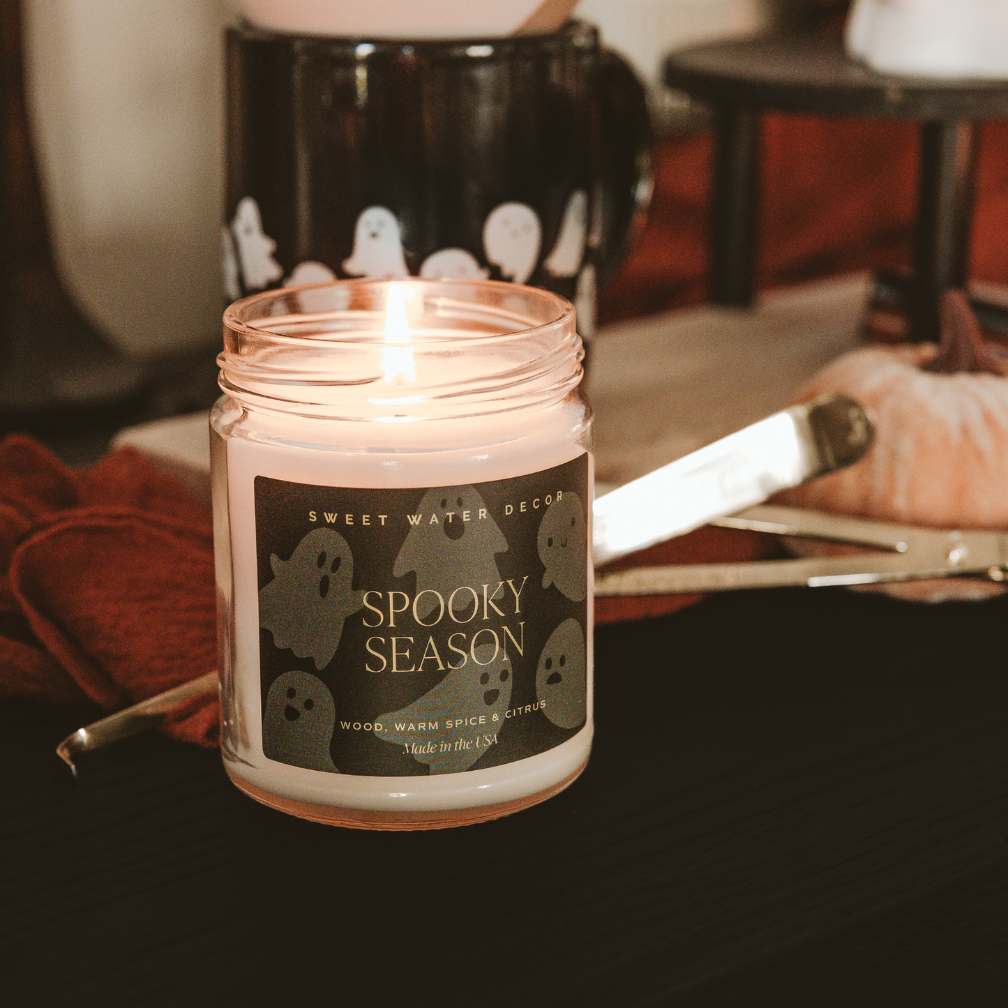 Spooky Season 9 oz Soy Candle - Halloween Decor and Gifts