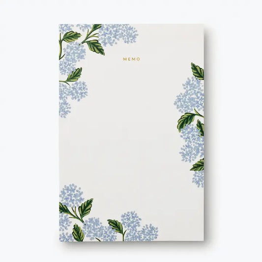 Hydrangea Large Memo Notepad