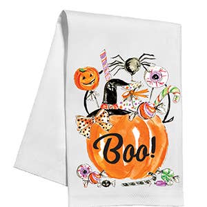 RosanneBeck Collections - Pumpkin Full of Treats Kitchen Towel