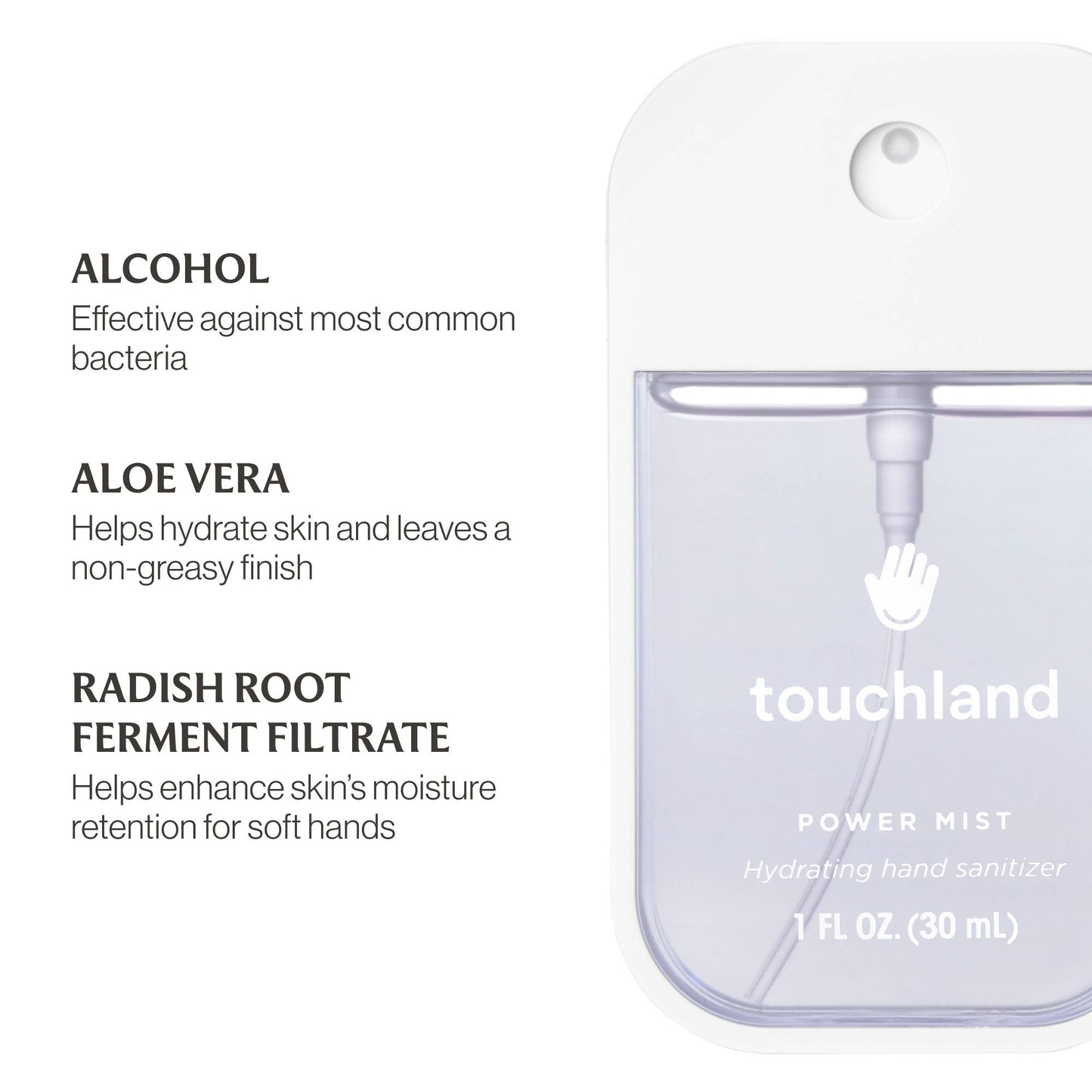 Touchland - Unscented Power Mist Hydrating Hand Sanitizer