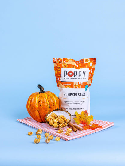 Poppy Hand-Crafted Popcorn - Pumpkin Spice Popcorn