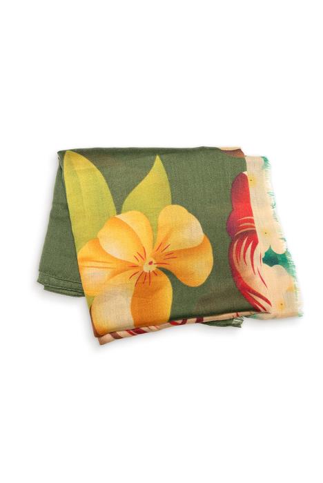 Emerald Vivid Floral Scarf