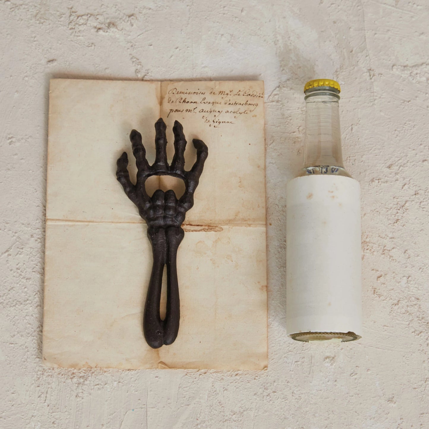 Skeleton Hand Cast Iron Bottle Opener