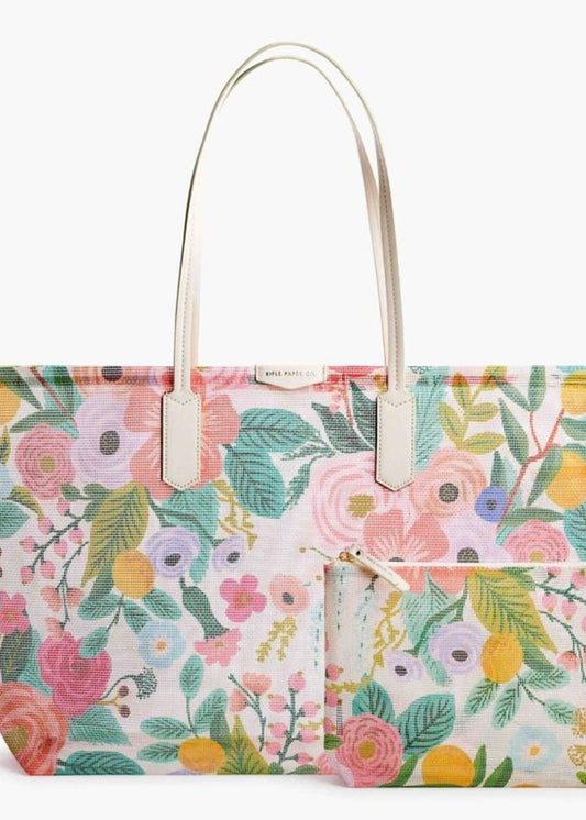 Garden Party Mesh Tote & Sunscreen Bag