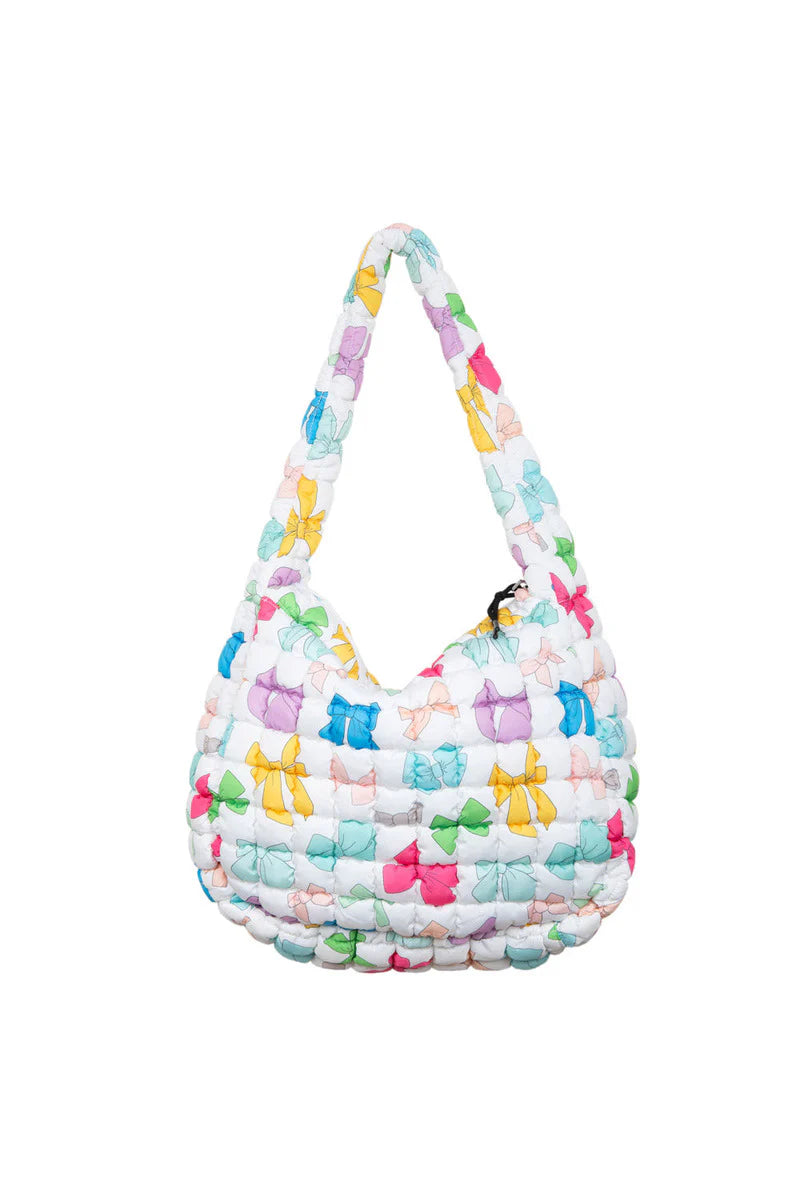 Coquette Bow Puffer Tote Bag