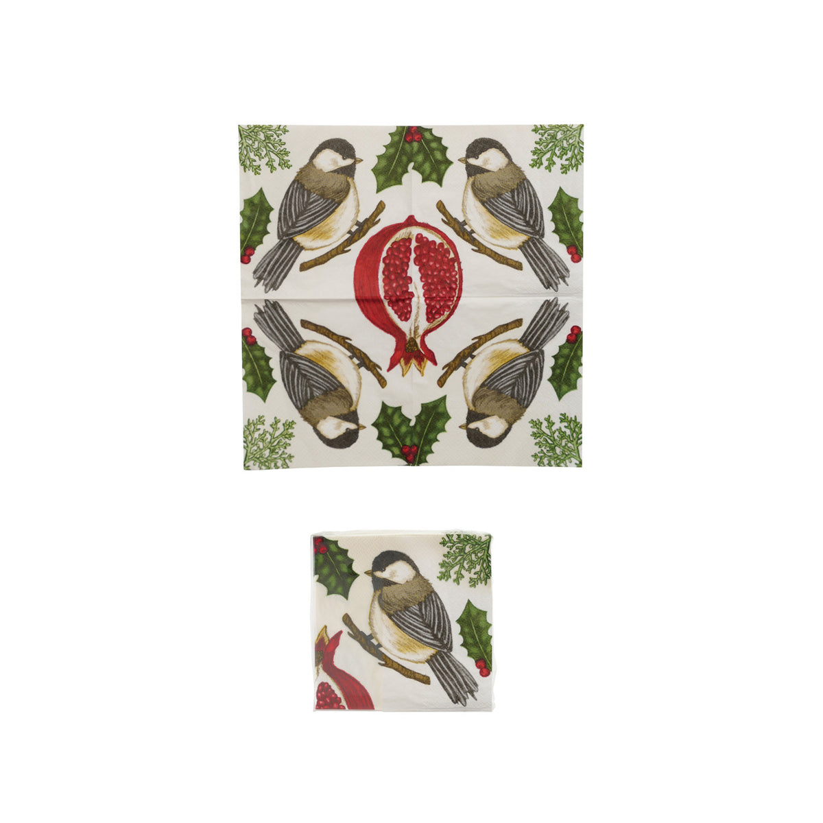 Holiday Cocktail Napkins Bird