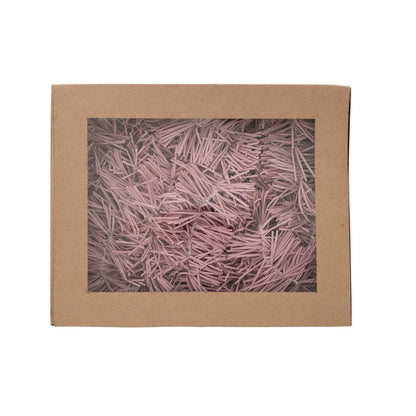 Pink Tinsel Garland in Recycled Paper with Metallic Accents