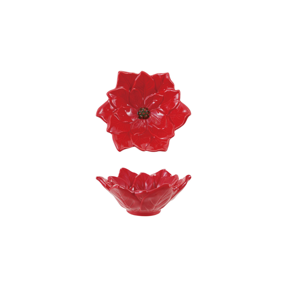Pointsettia Tid Bit Bowl