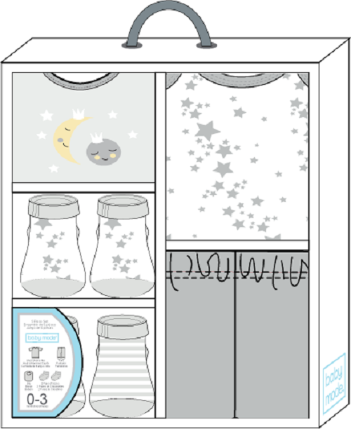 Rose Textiles - 5 Piece Box Set - Stars