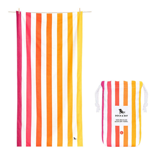 Quick Dry Beach Towels - Stripes - Sand Free large