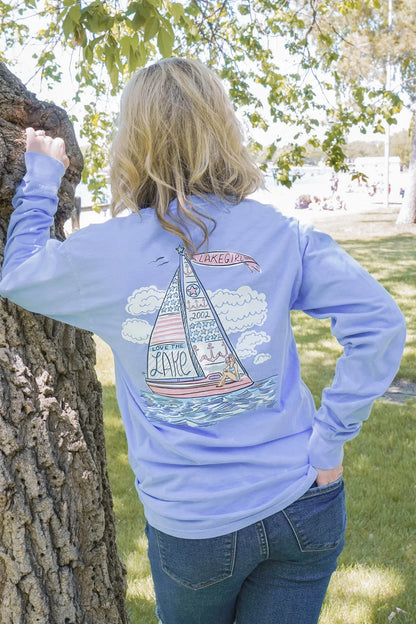 Long Sleeve Vintage Sailboat