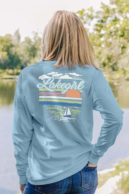 LakeGirl Ringspun Sunset Long Sleeve Tee