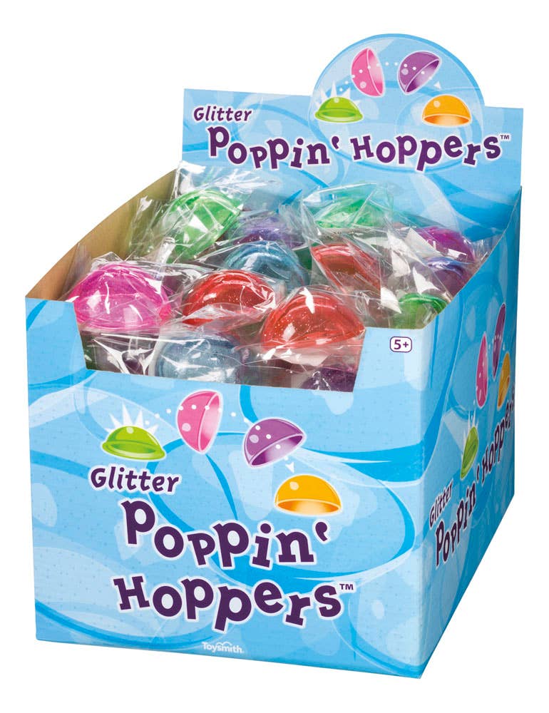 Jumbo Glitter Poppin’ Hoppers, Fidget, Stress Relief