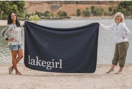 Lake Girl Fleece Blanket