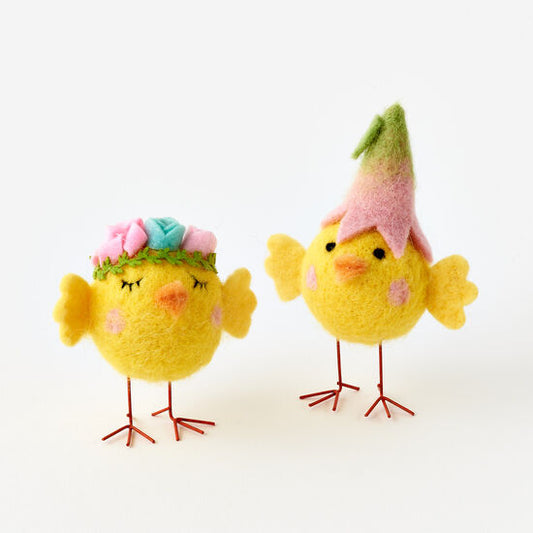 Felted Wool Chicks