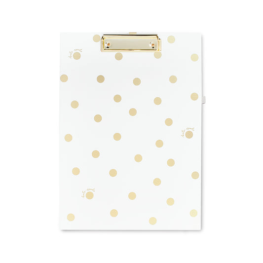 Kate Spade Gold Dot with Script Clipboard Folio