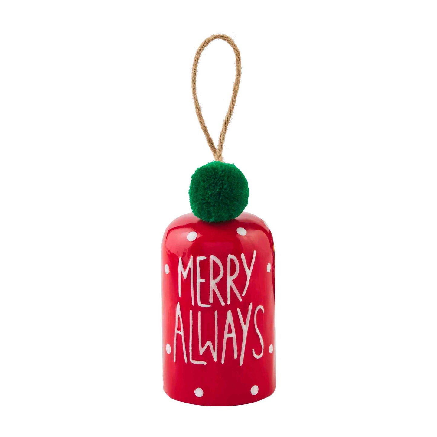 Cheerful Bell Ornament by MudPie