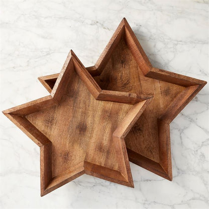 Star wood tray by Mud Pie