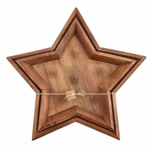 Star wood tray by Mud Pie