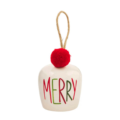 Cheerful Bell Ornament by MudPie