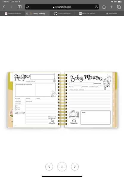 The Keepsake Kitchen Diary™ - Whimsical Lemons