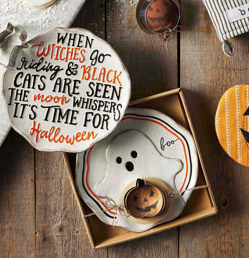Halloween Cookie Plate Set