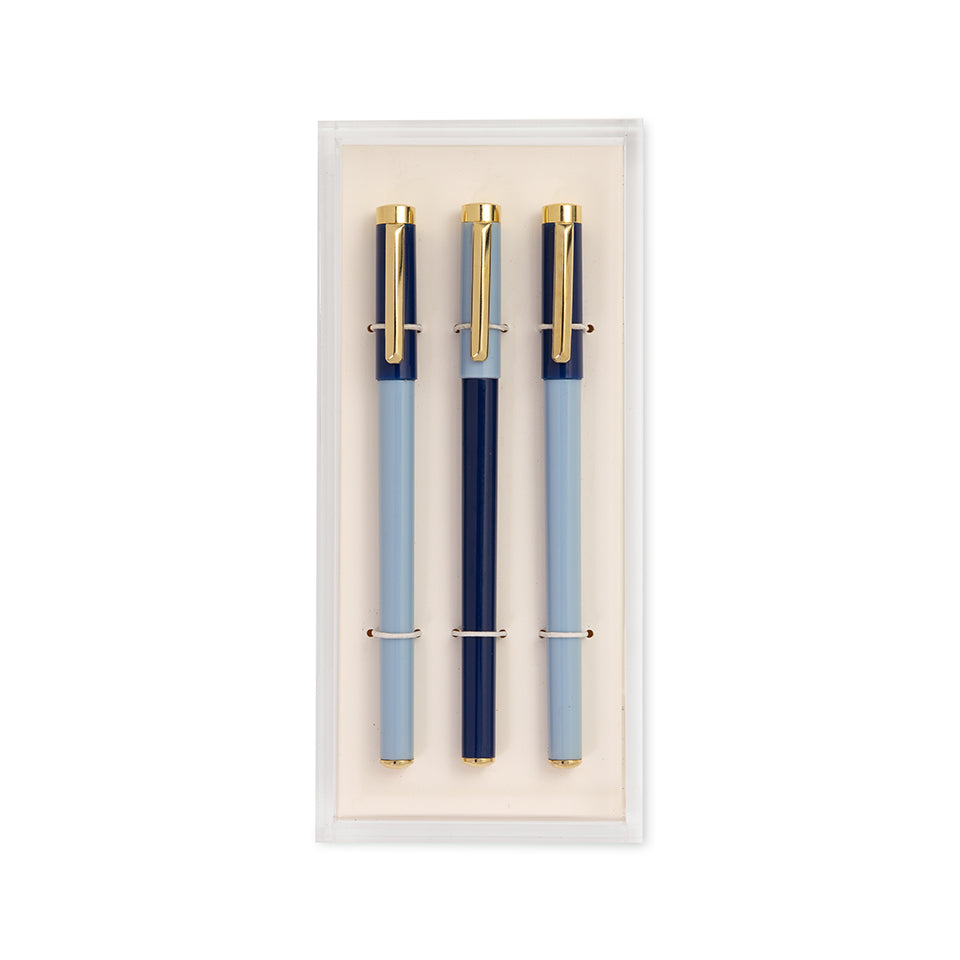 Fine Tipped Pen set with Acrylic Tray by Kate Spade