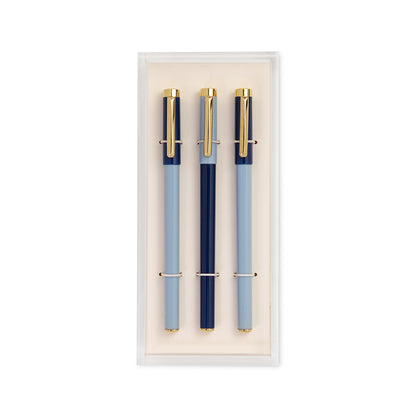 Fine Tipped Pen set with Acrylic Tray by Kate Spade