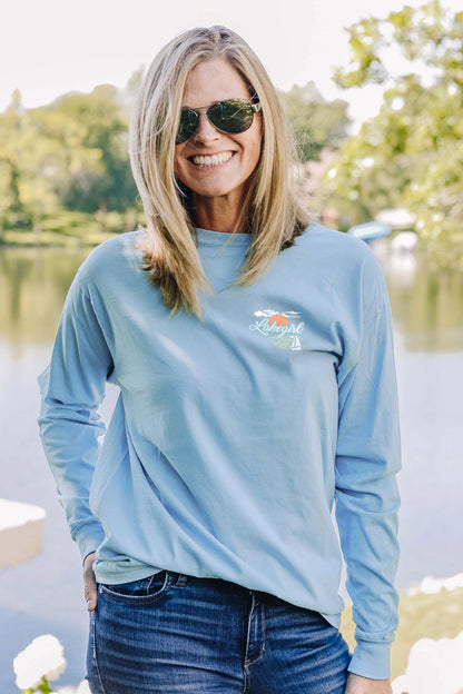 LakeGirl Ringspun Sunset Long Sleeve Tee